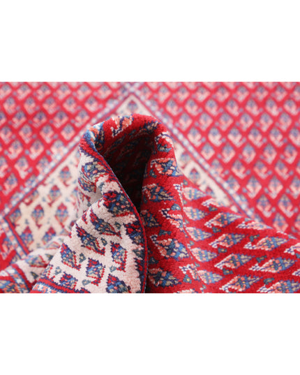 Mir Saraband 4' 4" X 10' 1" Hand Knotted Wool Rug 4' 4" X 10' 1" (132 X 307) / Red / Wool