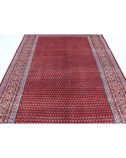 Mir Saraband 6' 10" X 10' 2" Hand Knotted Wool Rug 6' 10" X 10' 2" (208 X 310) / Red / Wool