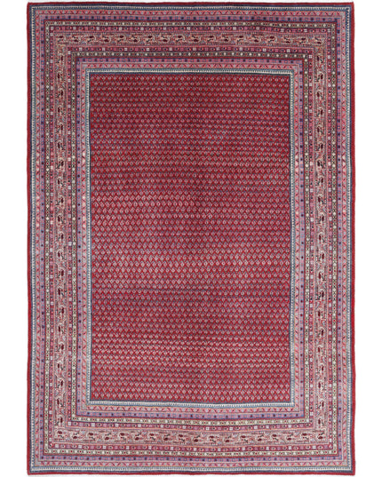 Mir Saraband 6' 10" X 10' 2" Hand Knotted Wool Rug 6' 10" X 10' 2" (208 X 310) / Red / Wool