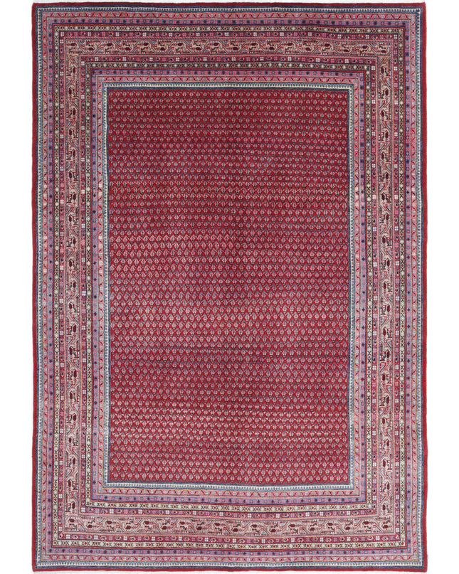 Mir Saraband 6' 10" X 10' 2" Hand Knotted Wool Rug 6' 10" X 10' 2" (208 X 310) / Red / Wool