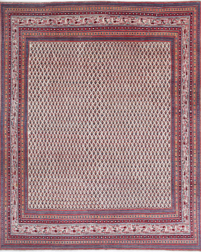 Mir Saraband 7' 9" X 9' 11" Hand Knotted Wool Rug 7' 9" X 9' 11" (236 X 302) / Ivory / Wool