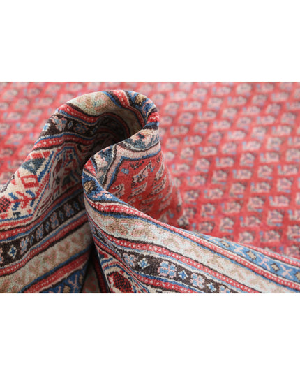 Mir Saraband 7' 8" X 11' 2" Hand Knotted Wool Rug 7' 8" X 11' 2" (234 X 340) / Red / Wool