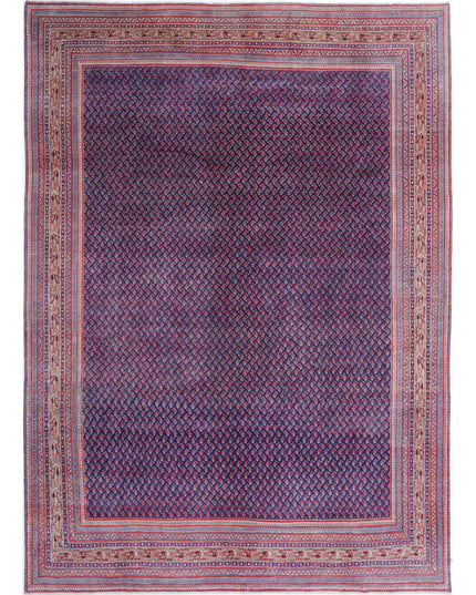 Mir Saraband 8' 10" X 12' 4" Hand Knotted Wool Rug 8' 10" X 12' 4" (269 X 376) / Purple / Wool