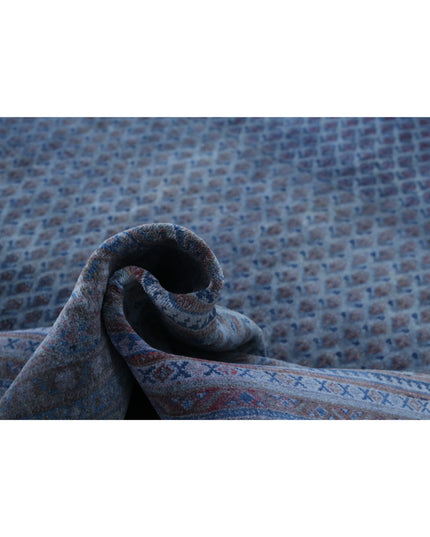 Mir Saraband 9' 9" X 13' 3" Hand Knotted Wool Rug 9' 9" X 13' 3" (297 X 404) / Blue / Wool