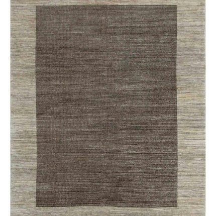 Modcar 4' 10" X 6' 2" Hand Knotted Wool Rug 4' 10" X 6' 2" (147 X 188) / Brown / Wool