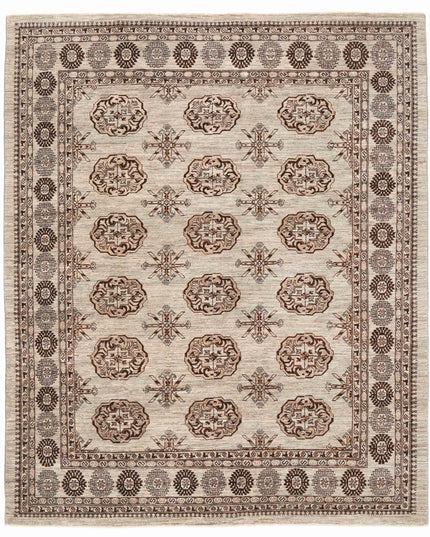 Modcar 7' 11" X 9' 7" Hand Knotted Wool Rug 7' 11" X 9' 7" (241 X 292) / Grey / Wool