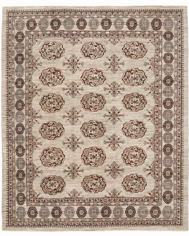 Modcar 7' 11" X 9' 7" Hand Knotted Wool Rug 7' 11" X 9' 7" (241 X 292) / Grey / Wool
