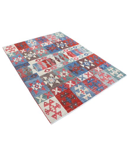 Modcar 4' 10" X 6' 5" Hand Knotted Wool Rug 4' 10" X 6' 5" (147 X 196) / Multi / Wool