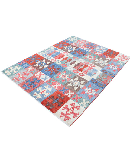 Modcar 4' 10" X 6' 5" Hand Knotted Wool Rug 4' 10" X 6' 5" (147 X 196) / Multi / Wool