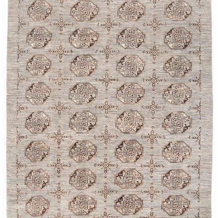 Modcar 7' 1" X 9' 4" Hand Knotted Wool Rug 7' 1" X 9' 4" (216 X 284) / Grey / Wool