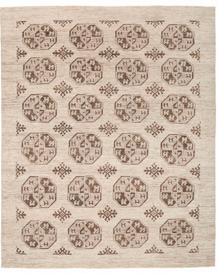 Modcar 7' 1" X 9' 9" Hand Knotted Wool Rug 7' 1" X 9' 9" (216 X 297) / Taupe / Wool