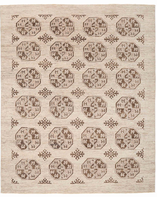 Modcar 7' 1" X 9' 9" Hand Knotted Wool Rug 7' 1" X 9' 9" (216 X 297) / Taupe / Wool