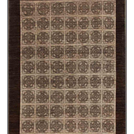 Modcar 11' 0" X 14' 5" Hand Knotted Wool Rug 11' 0" X 14' 5" (335 X 440) / Grey / Wool