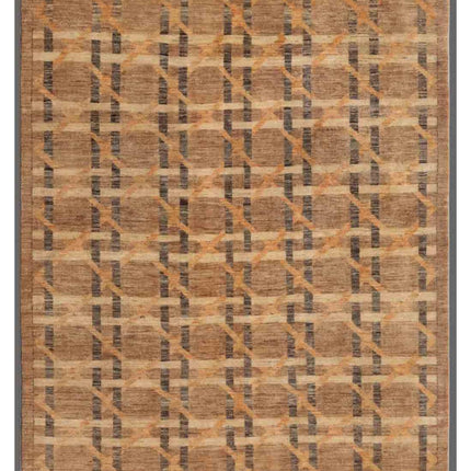 Modcar 5' 1" X 6' 3" Hand Knotted Wool Rug 5' 1" X 6' 3" (155 X 191) / Taupe / Wool