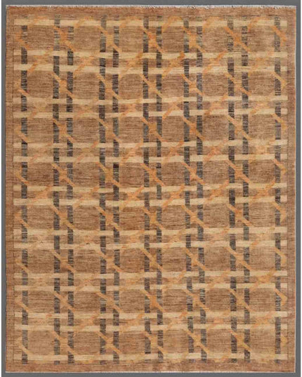 Modcar 5' 1" X 6' 3" Hand Knotted Wool Rug 5' 1" X 6' 3" (155 X 191) / Taupe / Wool