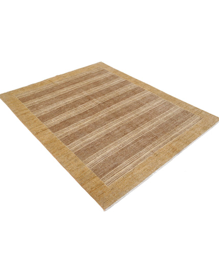 Modcar 5' 0" X 6' 4" Hand Knotted Wool Rug 5' 0" X 6' 4" (152 X 193) / Brown / Wool