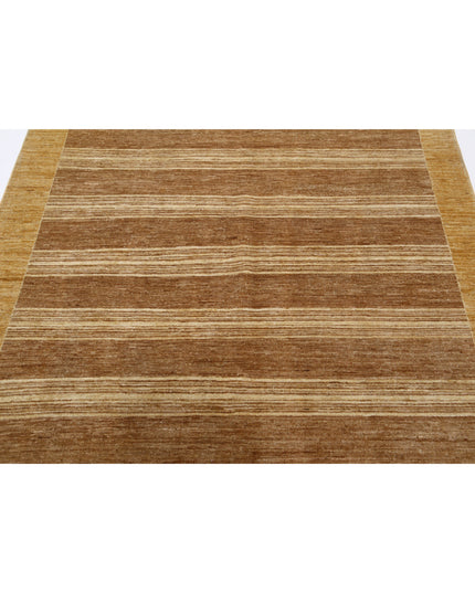 Modcar 5' 0" X 6' 4" Hand Knotted Wool Rug 5' 0" X 6' 4" (152 X 193) / Brown / Wool