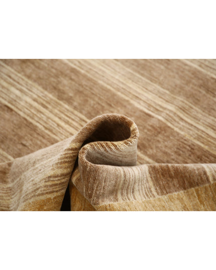 Modcar 5' 0" X 6' 4" Hand Knotted Wool Rug 5' 0" X 6' 4" (152 X 193) / Brown / Wool