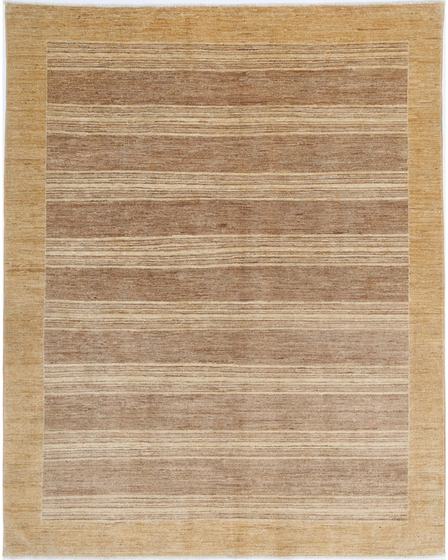 Modcar 5' 0" X 6' 4" Hand Knotted Wool Rug 5' 0" X 6' 4" (152 X 193) / Brown / Wool
