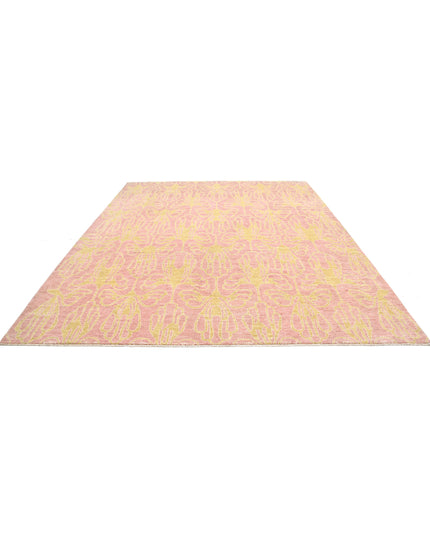 Modcar 9' 2" X 11' 9" Hand Knotted Wool Rug 9' 2" X 11' 9" (280 X 358) / Purple / Wool