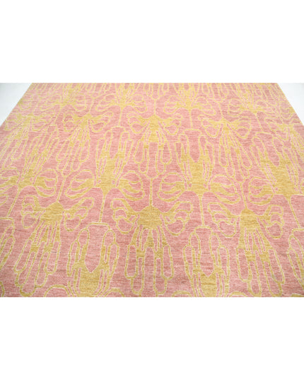 Modcar 9' 2" X 11' 9" Hand Knotted Wool Rug 9' 2" X 11' 9" (280 X 358) / Purple / Wool