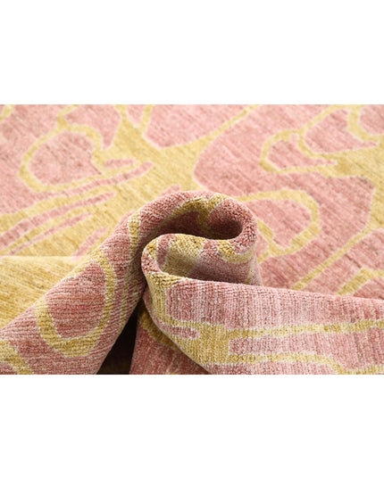 Modcar 9' 2" X 11' 9" Hand Knotted Wool Rug 9' 2" X 11' 9" (280 X 358) / Purple / Wool