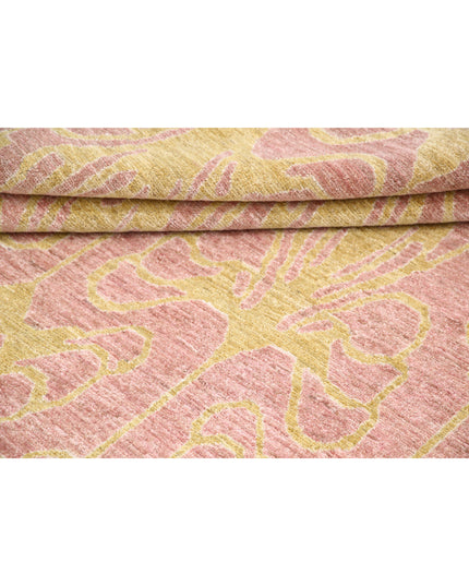 Modcar 9' 2" X 11' 9" Hand Knotted Wool Rug 9' 2" X 11' 9" (280 X 358) / Purple / Wool