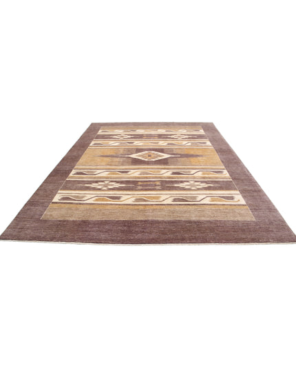 Modcar 8' 11" X 11' 8" Hand Knotted Wool Rug 8' 11" X 11' 8" (272 X 356) / Brown / Wool
