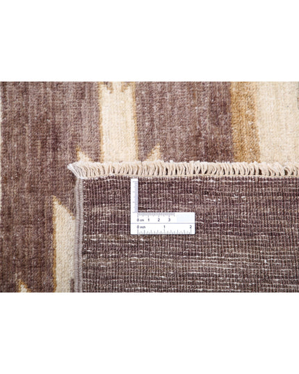 Modcar 8' 11" X 11' 8" Hand Knotted Wool Rug 8' 11" X 11' 8" (272 X 356) / Brown / Wool