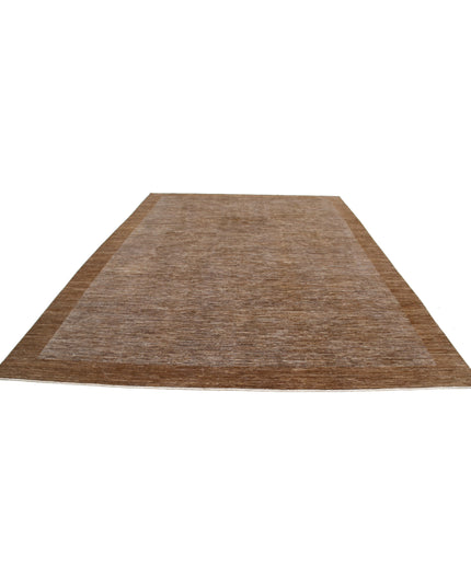 Modcar 9' 10" X 13' 6" Hand Knotted Wool Rug 9' 10" X 13' 6" (300 X 411) / Brown / Wool