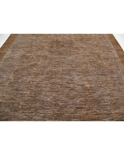 Modcar 9' 10" X 13' 6" Hand Knotted Wool Rug 9' 10" X 13' 6" (300 X 411) / Brown / Wool
