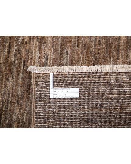 Modcar 9' 10" X 13' 6" Hand Knotted Wool Rug 9' 10" X 13' 6" (300 X 411) / Brown / Wool