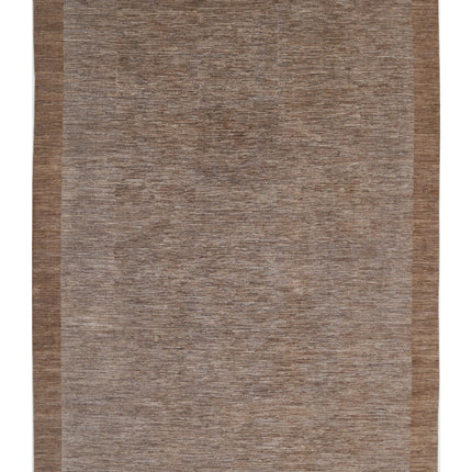 Modcar 9' 10" X 13' 6" Hand Knotted Wool Rug 9' 10" X 13' 6" (300 X 411) / Brown / Wool