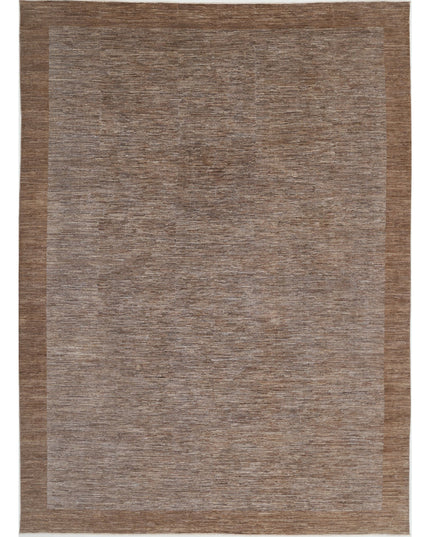 Modcar 9' 10" X 13' 6" Hand Knotted Wool Rug 9' 10" X 13' 6" (300 X 411) / Brown / Wool