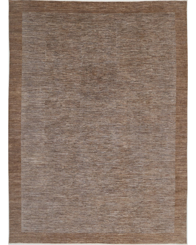 Modcar 9' 10" X 13' 6" Hand Knotted Wool Rug 9' 10" X 13' 6" (300 X 411) / Brown / Wool