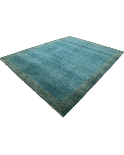 Modcar 9' 0" X 11' 4" Hand Knotted Wool Rug 9' 0" X 11' 4" (274 X 345) / Green / Wool