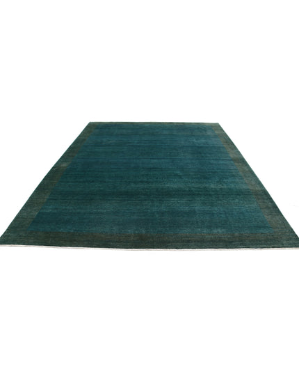 Modcar 9' 0" X 11' 4" Hand Knotted Wool Rug 9' 0" X 11' 4" (274 X 345) / Green / Wool