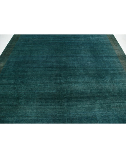 Modcar 9' 0" X 11' 4" Hand Knotted Wool Rug 9' 0" X 11' 4" (274 X 345) / Green / Wool