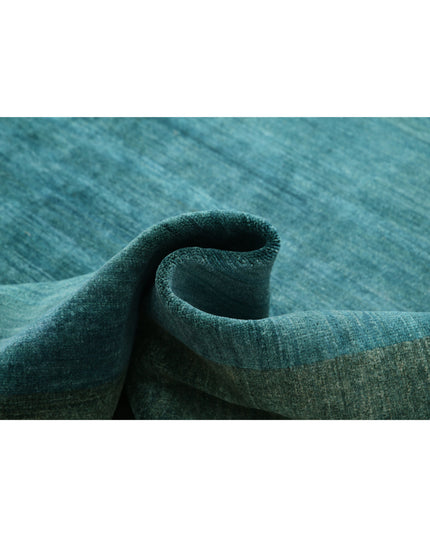 Modcar 9' 0" X 11' 4" Hand Knotted Wool Rug 9' 0" X 11' 4" (274 X 345) / Green / Wool