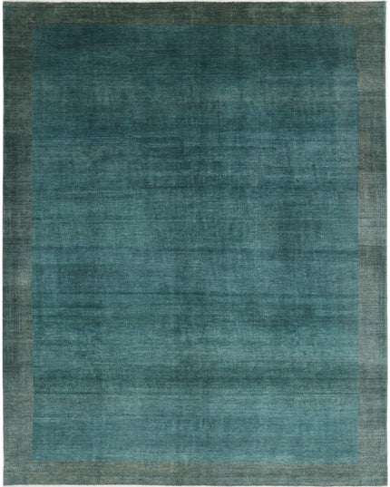 Modcar 9' 0" X 11' 4" Hand Knotted Wool Rug 9' 0" X 11' 4" (274 X 345) / Green / Wool
