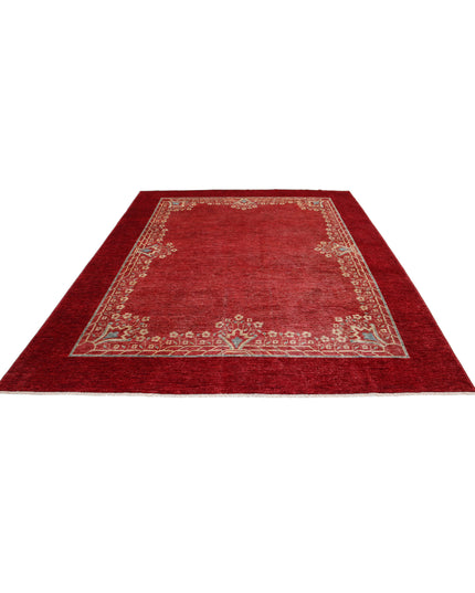 Modcar 8' 1" X 9' 10" Hand Knotted Wool Rug 8' 1" X 9' 10" (246 X 300) / Rust / Wool