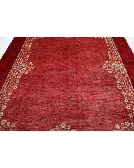 Modcar 8' 1" X 9' 10" Hand Knotted Wool Rug 8' 1" X 9' 10" (246 X 300) / Rust / Wool
