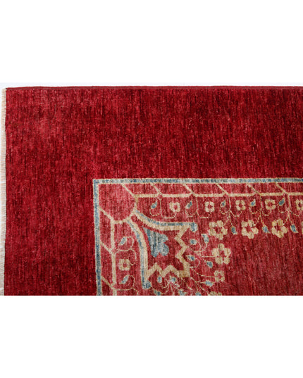 Modcar 8' 1" X 9' 10" Hand Knotted Wool Rug 8' 1" X 9' 10" (246 X 300) / Rust / Wool