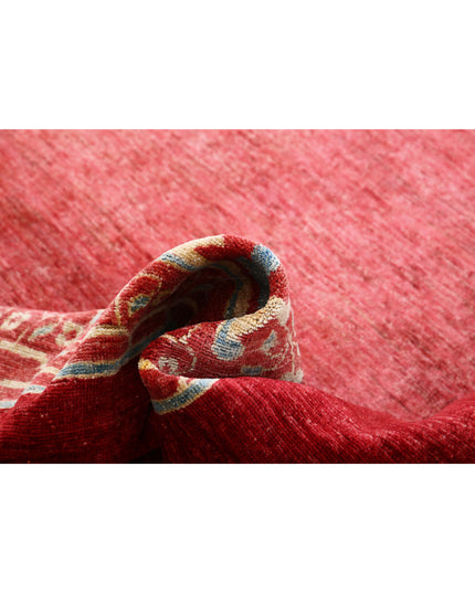 Modcar 8' 1" X 9' 10" Hand Knotted Wool Rug 8' 1" X 9' 10" (246 X 300) / Rust / Wool