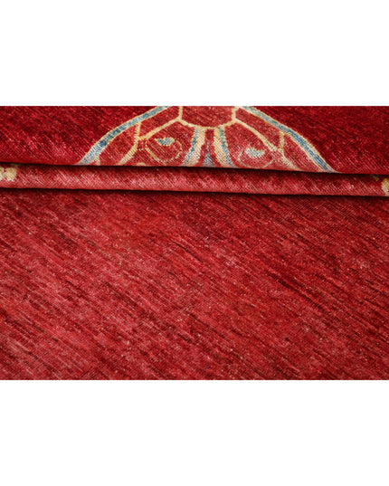 Modcar 8' 1" X 9' 10" Hand Knotted Wool Rug 8' 1" X 9' 10" (246 X 300) / Rust / Wool