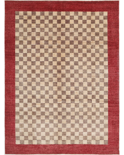 Modcar 8' 5" X 11' 5" Hand Knotted Wool Rug 8' 5" X 11' 5" (257 X 348) / Beige / Wool