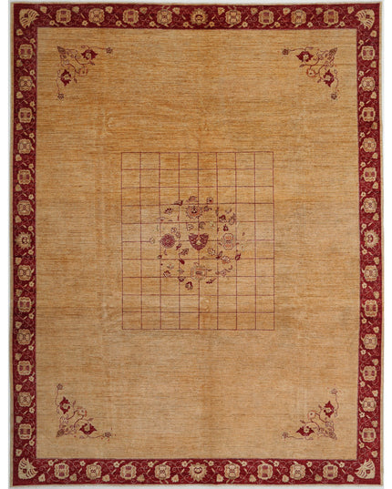 Modcar 9' 2" X 12' 0" Hand Knotted Wool Rug 9' 2" X 12' 0" (280 X 366) / Beige / Wool