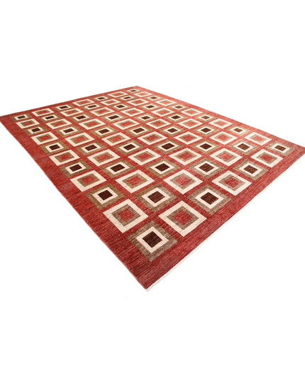 Modcar 9' 1" X 11' 7" Hand Knotted Wool Rug 9' 1" X 11' 7" (277 X 353) / Multi / Wool