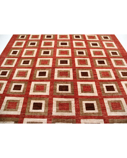 Modcar 9' 1" X 11' 7" Hand Knotted Wool Rug 9' 1" X 11' 7" (277 X 353) / Multi / Wool