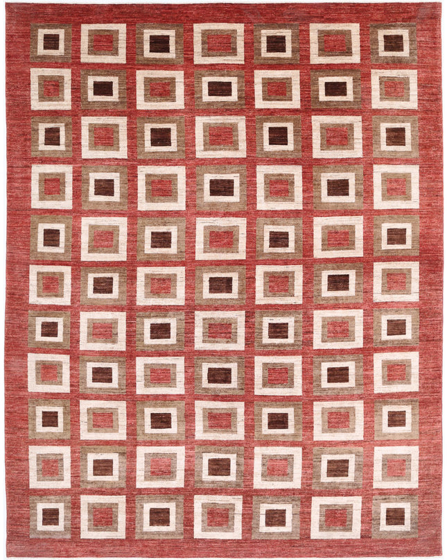 Modcar 9' 1" X 11' 7" Hand Knotted Wool Rug 9' 1" X 11' 7" (277 X 353) / Multi / Wool